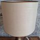 Antique turned wood lamp with engraved brass, Royal Adelaide.