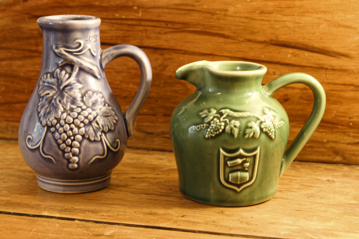 Set of two bistro pitchers  Revol France