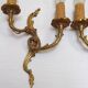 Pair of Elegant French Bronze Opposite Acanthus Leaf Double Wall Sconces
