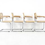 Set of 4 B32 Style Chairs by Marcel Breuer