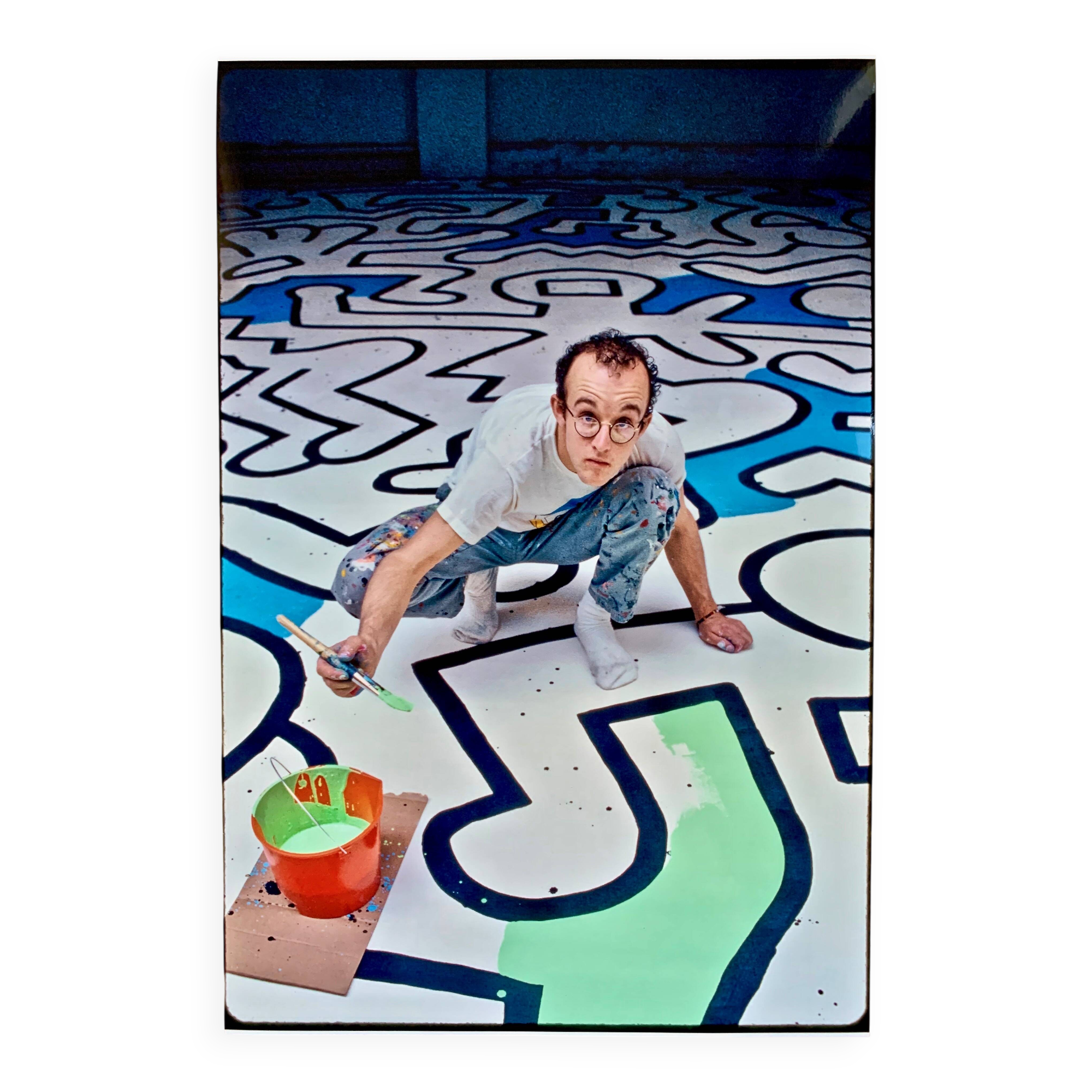 Keith Haring at the Palladium - New York 1985 Photo: Bernard Gotfryd