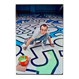 Keith Haring au Palladium - New-York 1985 Photo : Bernard Gotfryd