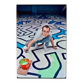 Keith Haring au Palladium - New-York 1985 Photo : Bernard Gotfryd