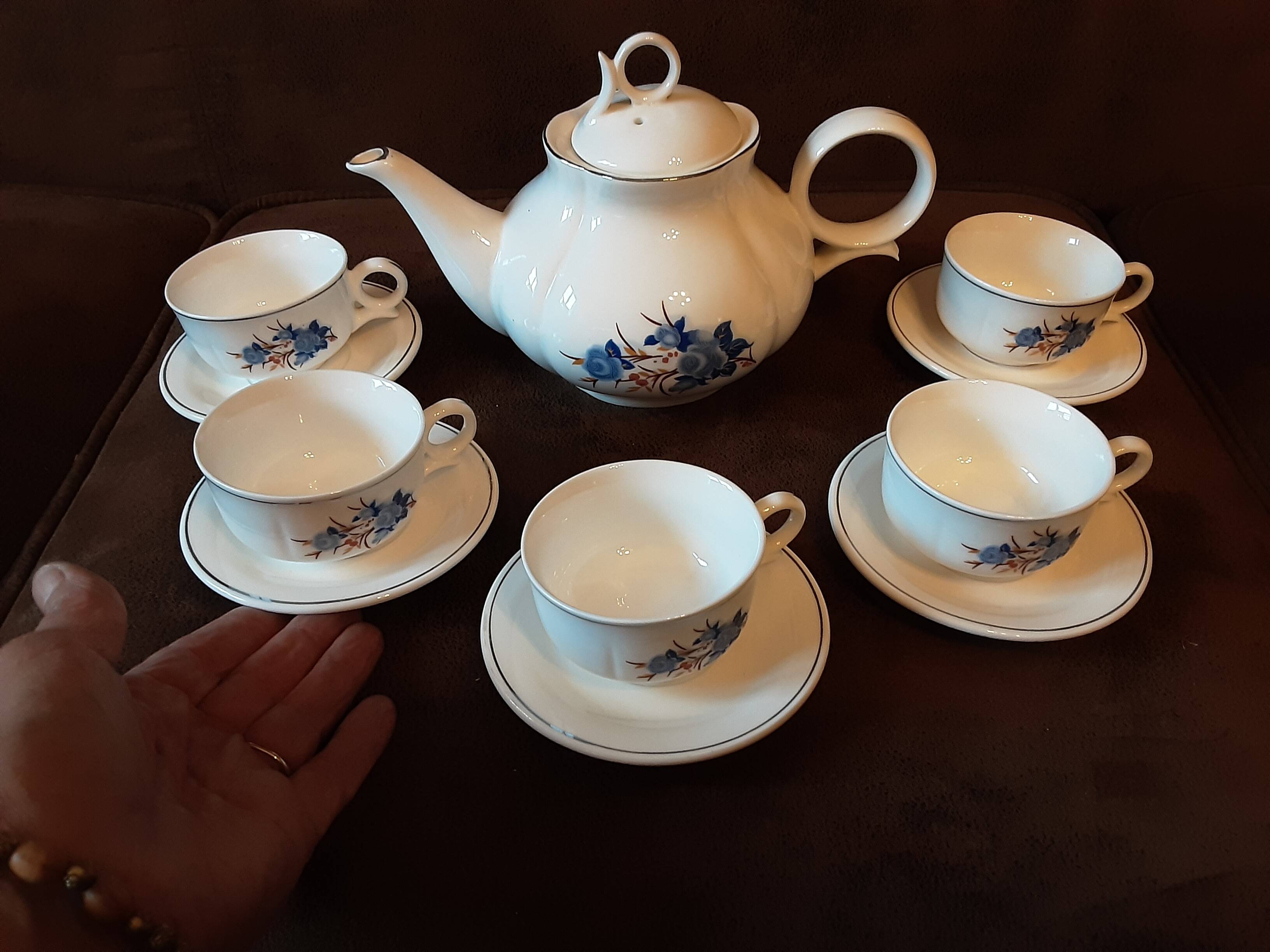Asian porcelain tea or coffee set