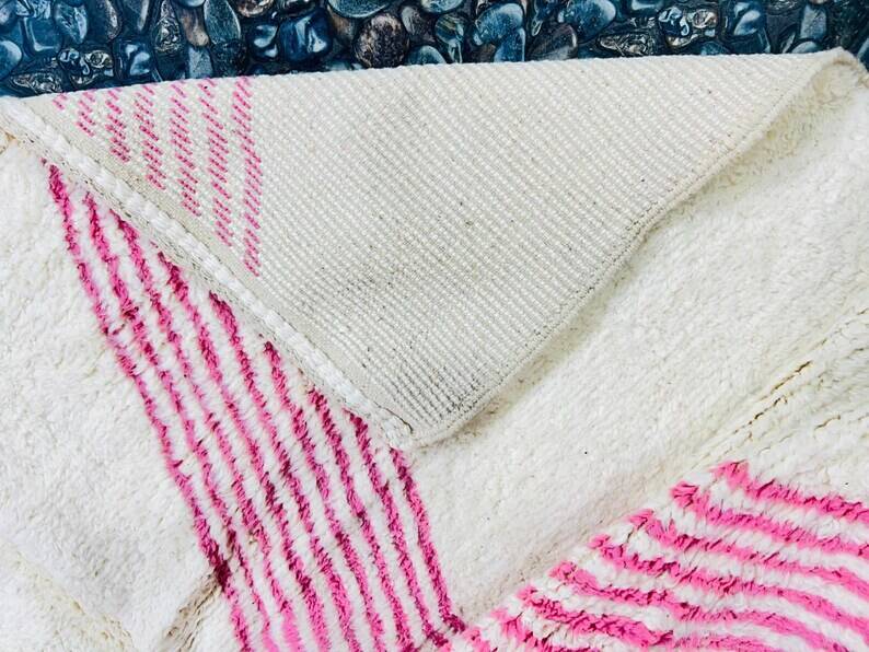 Berber rug available in pink, blue, and green, 200cm x 300cm
