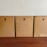 Set of three framed old photos, Gallery stamp