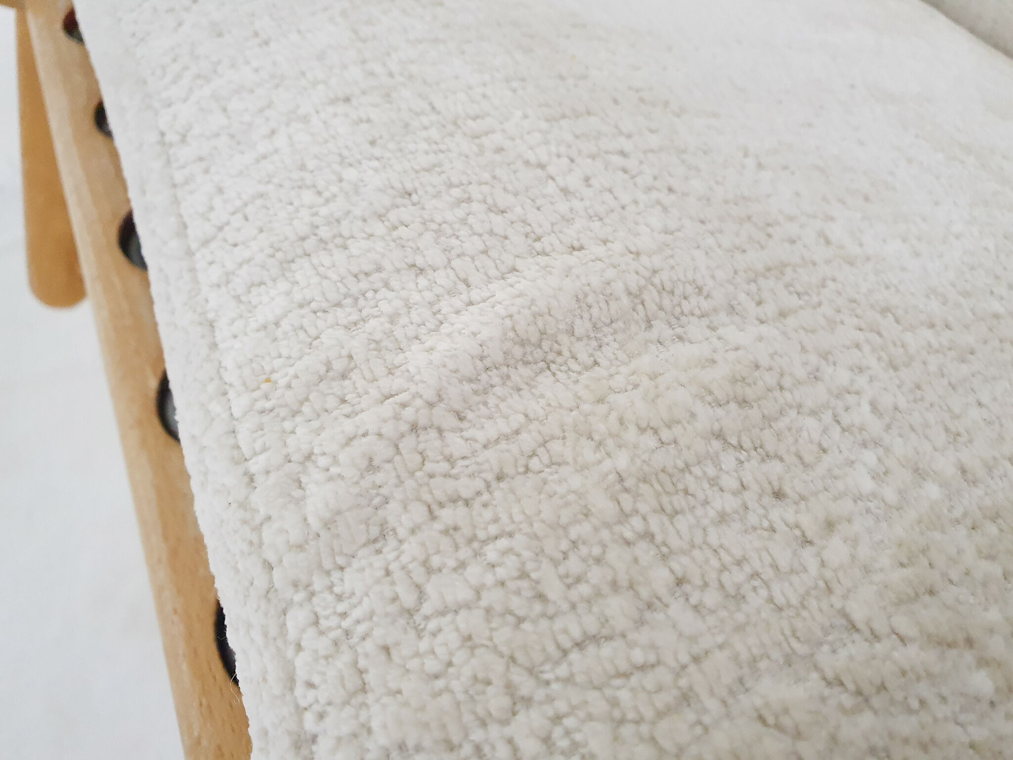 Scandinavian modern birch spindle rocking lounge chair, 1960’s