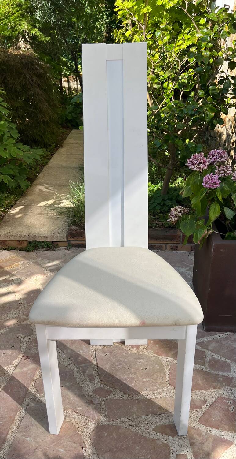 White designer chair