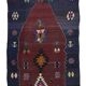 Turkish Kilim Yuruk Vintage 160x235 cm Geometric Prayer Rug