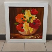 Poppy flower painting