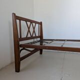 Bed, daybed, style reconstruction, in oak, 1950s.
