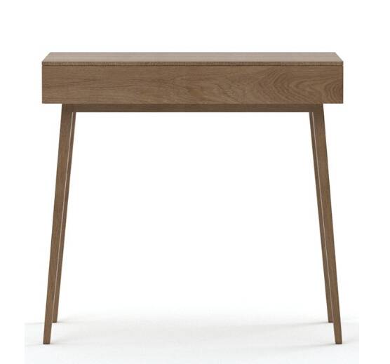 Console minimaliste en chêne avec tiroir