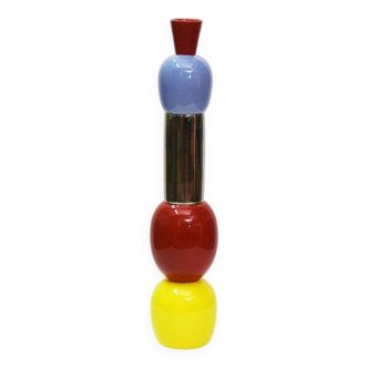 Alessandro Mendini large ceramic Totem in limited edition, prod. Superego