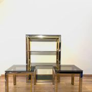 Side tables and display cabinet Renato Zevi produced by Romeo Rega.