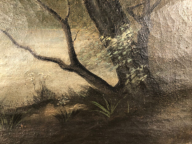 Oil on canvas early twentieth century