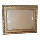 Old frame Art Nouveau décor wood stucco 51x41 foliage 40x30 cm