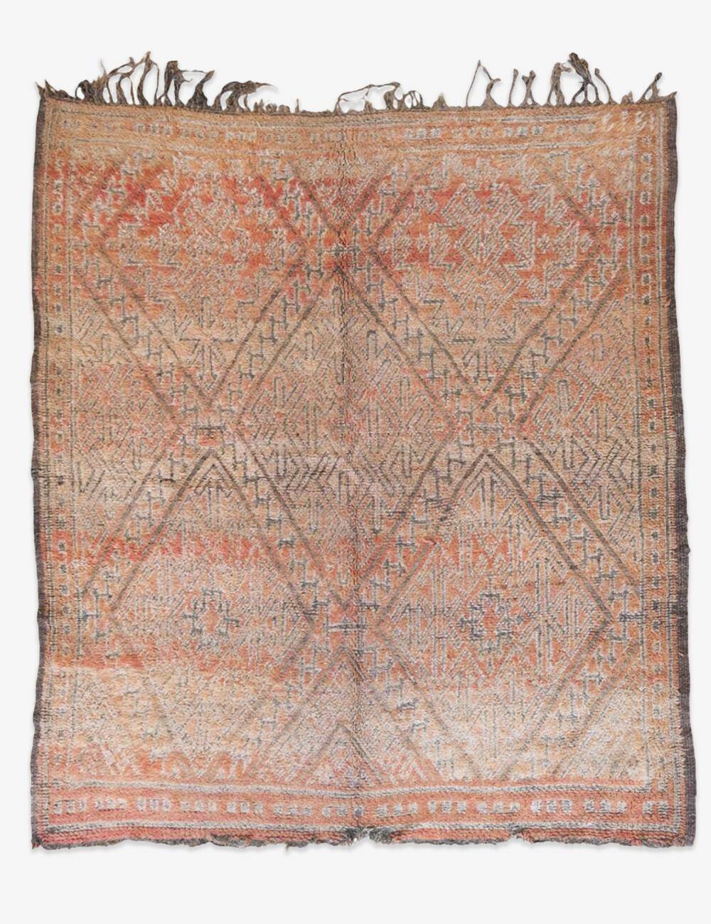 Terracotta Berber rug - 233 x 205 cm