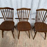 Set of 3 Baumann Menuet chairs