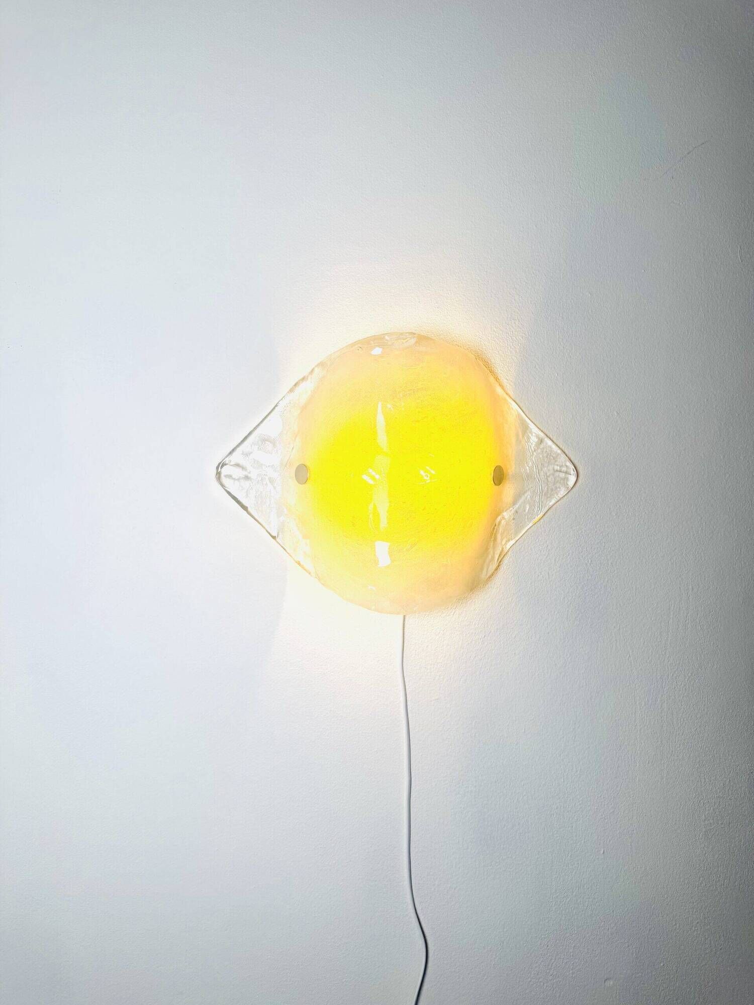 Model 4636/2 Ice Glass Wall Lamp By Carlo Nason For Franken Kg, Germany 1970S