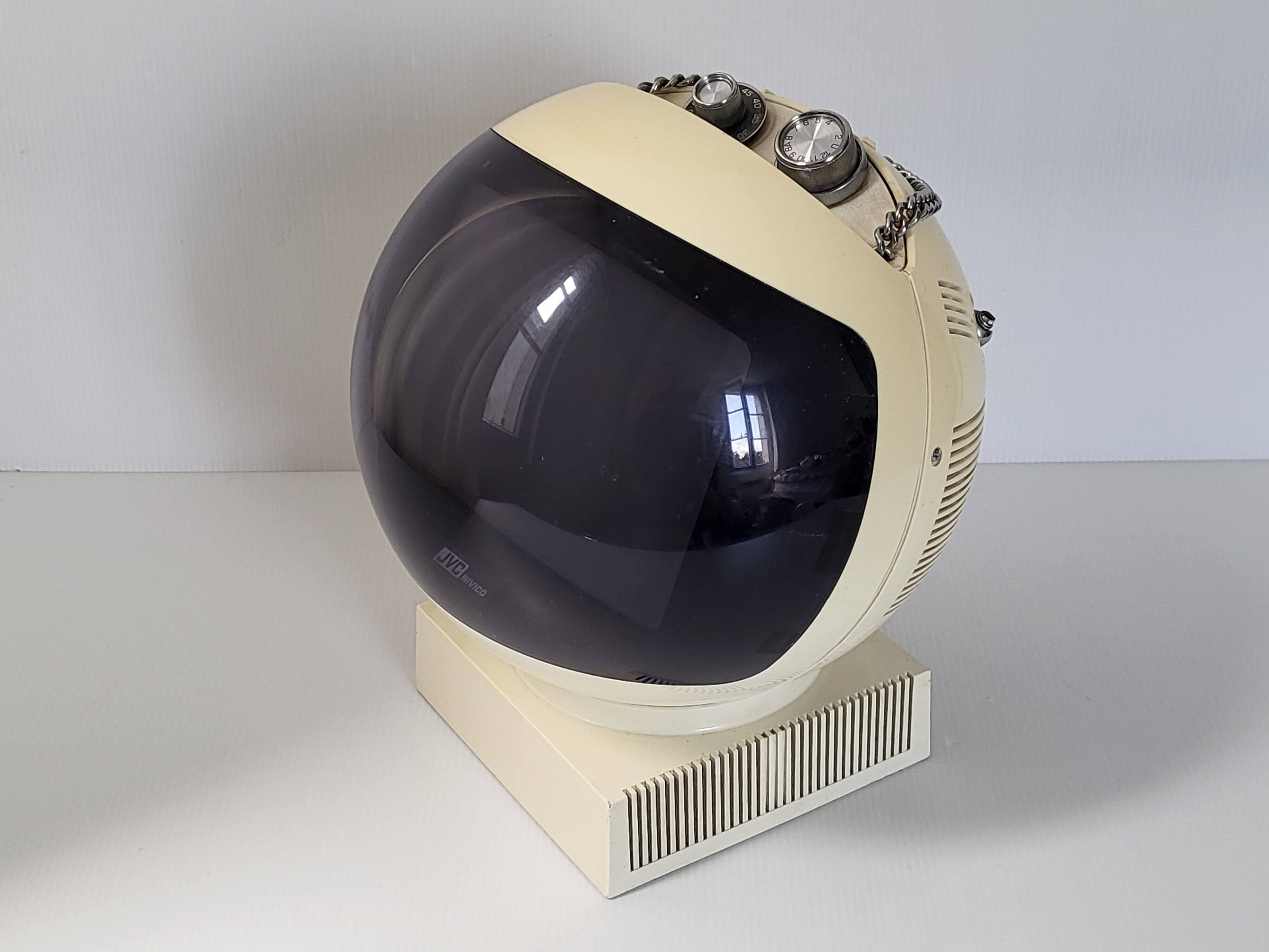 Vintage television JVC NIVICO Videosphere 1970 space age