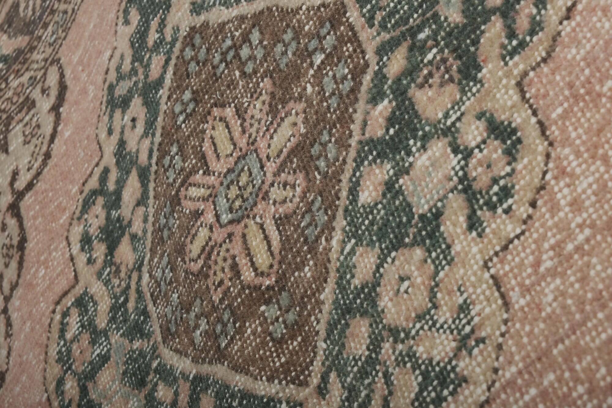 Vintage Turkish hallway rug 86x791 cm