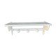 Vintage wall coat rack 3 hooks & shelf