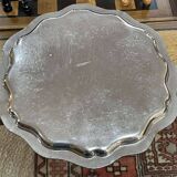 Plateau en métal argenté