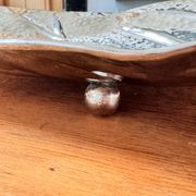 Grand plateau, centre de table en forme de feuille