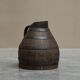 Wabi Sabi cradle in wood and wrought iron