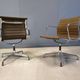 Pair of vintage Eames for Herman Miller EA108 alu range office/desk chairs, 1980