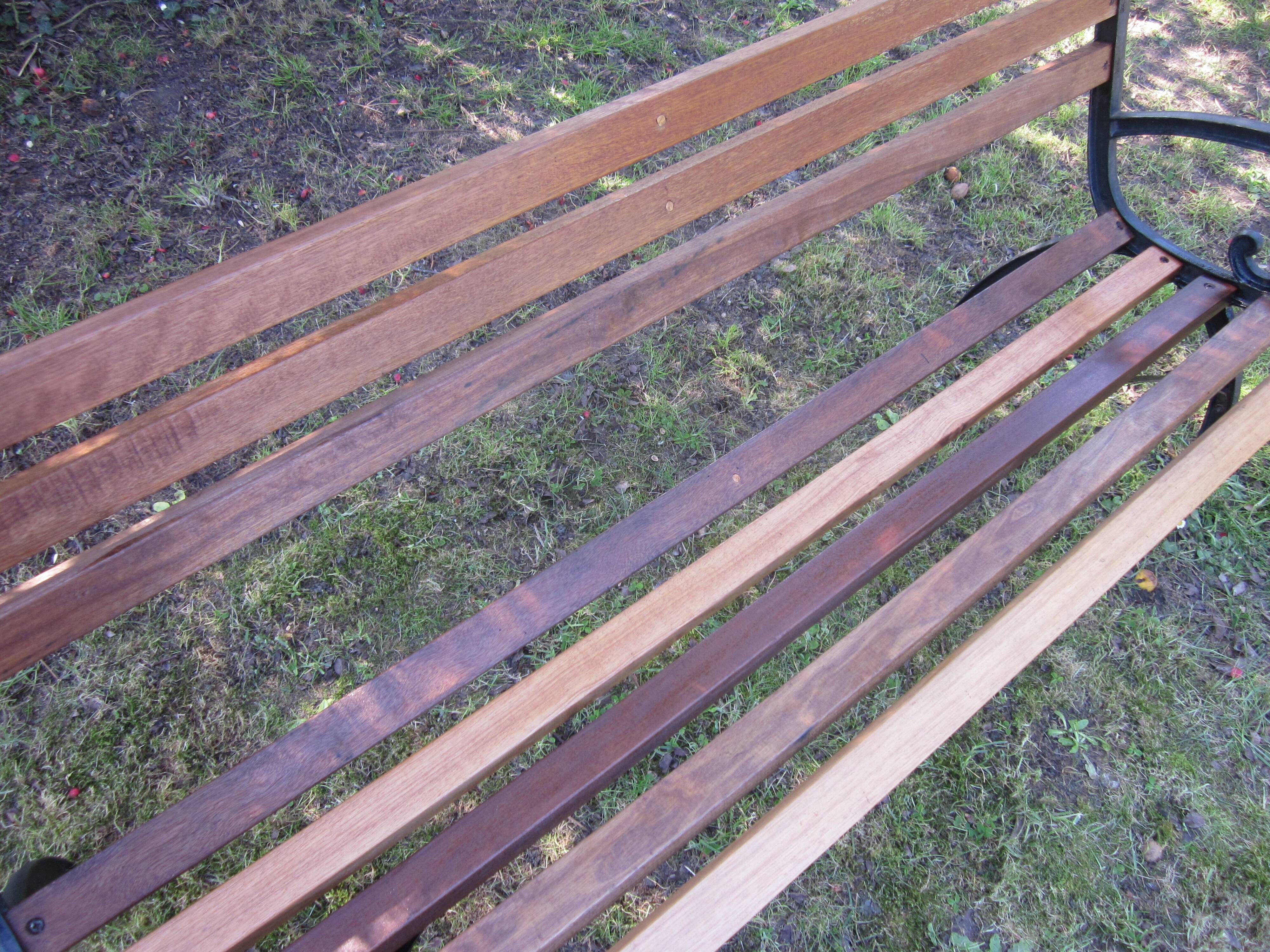 Cast-iron garden bench