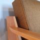Tamara sofa bed in ash and fabric by F. Aplewicz for Lad, Polish Vintage 1950