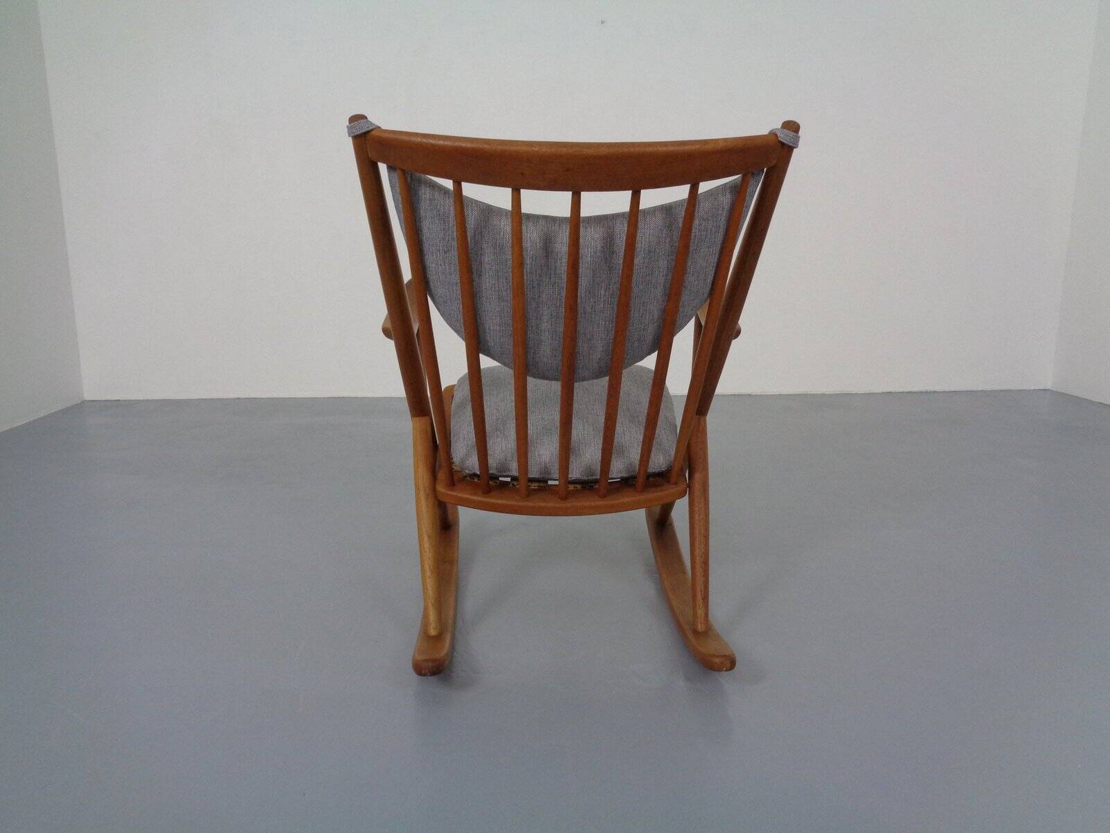 Teak Rocking Chair by Frank Reenskaug for Bramin, Denmark, 1960s