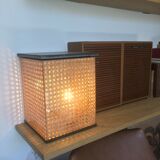 Planter in glass and caning