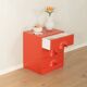 Red chest of drawers by Schönbuch in characteristic Space Age design from the 1970s