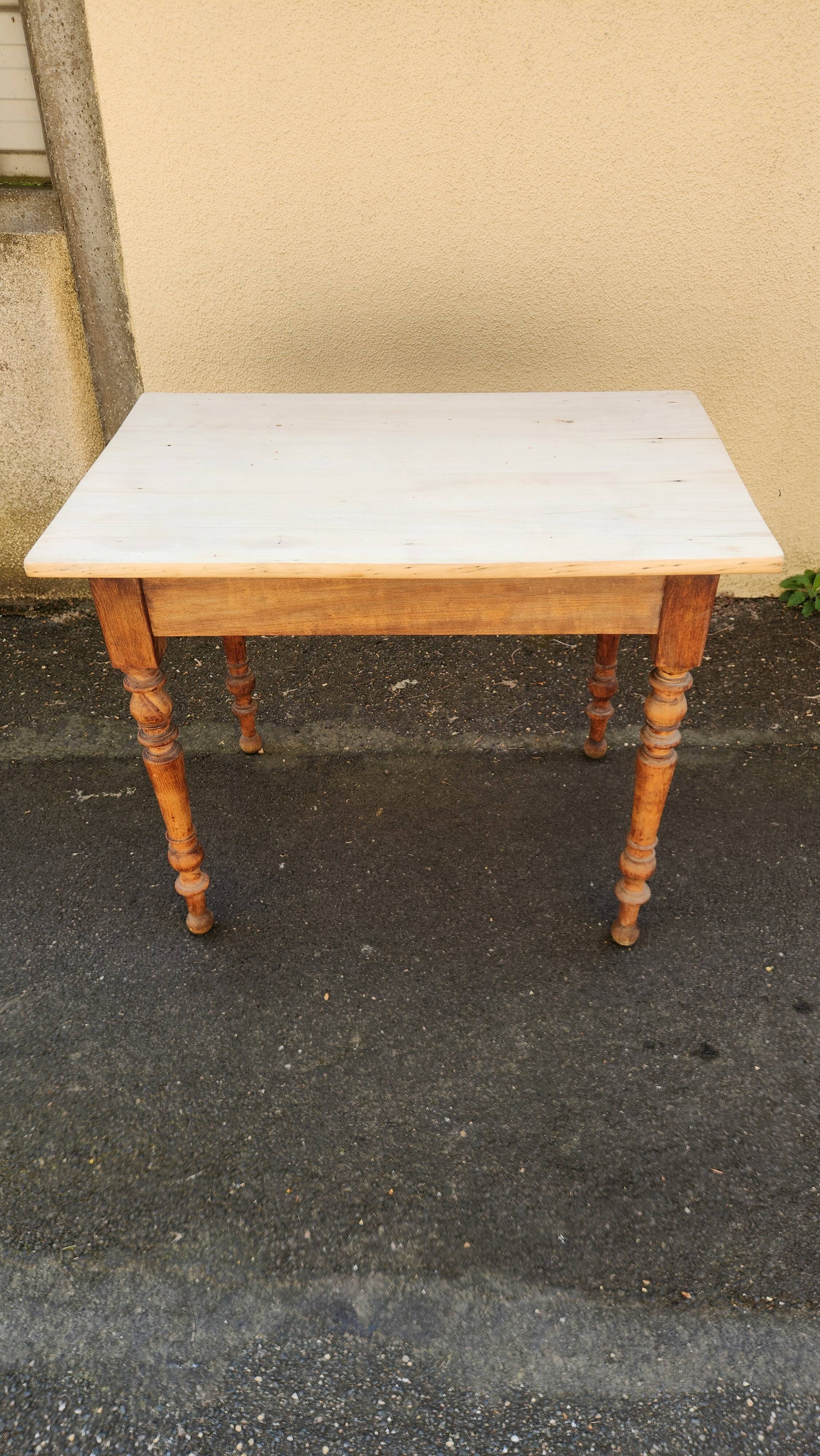 Vintage sanded desk from the 1960s-1970s.