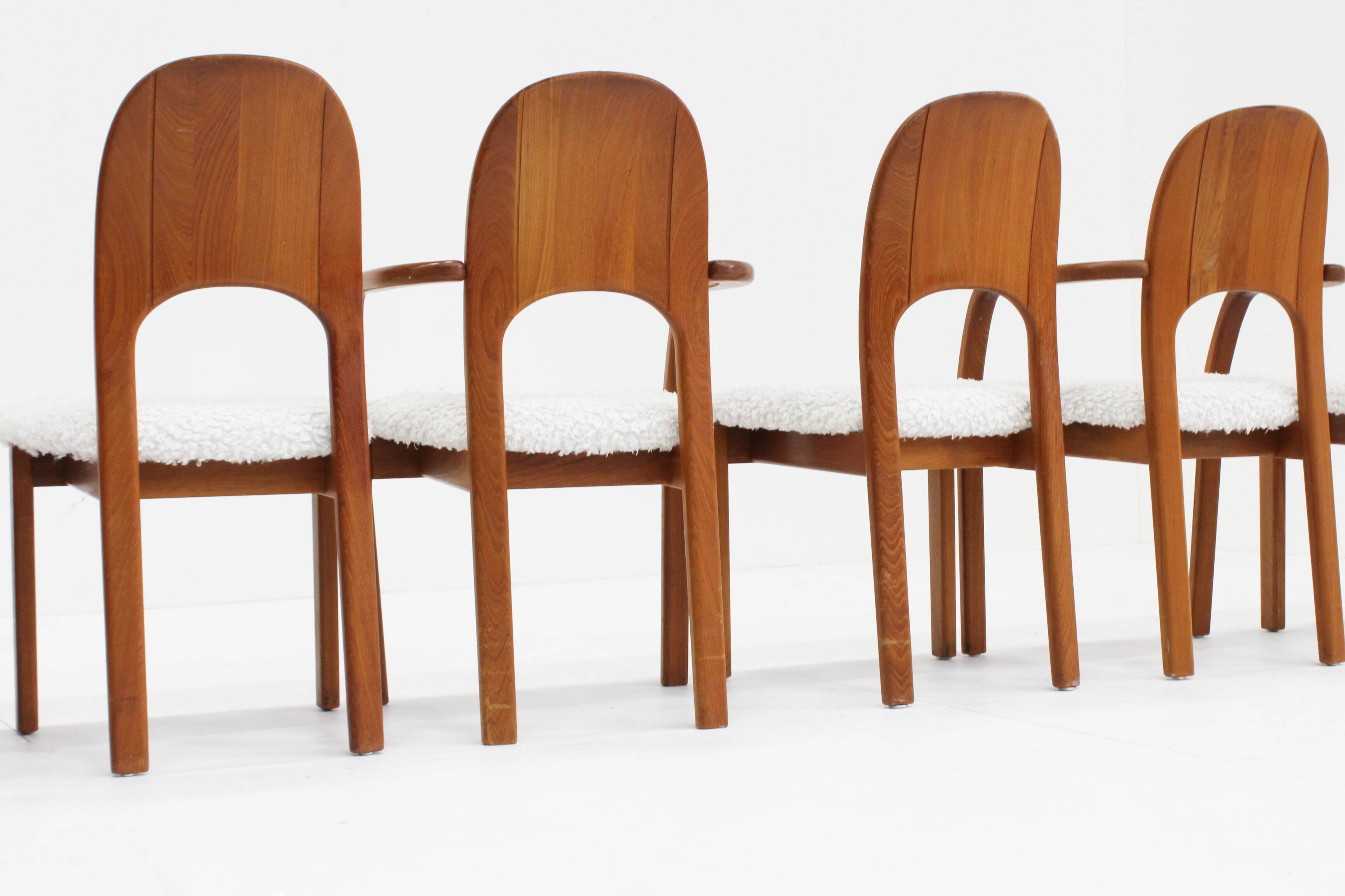 Vintage Danish Dining Chairs teak wood 1960s , Set of 6