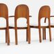 Chaises de salle à manger danoises vintage en bois de teck des années 1960, lot de 6
