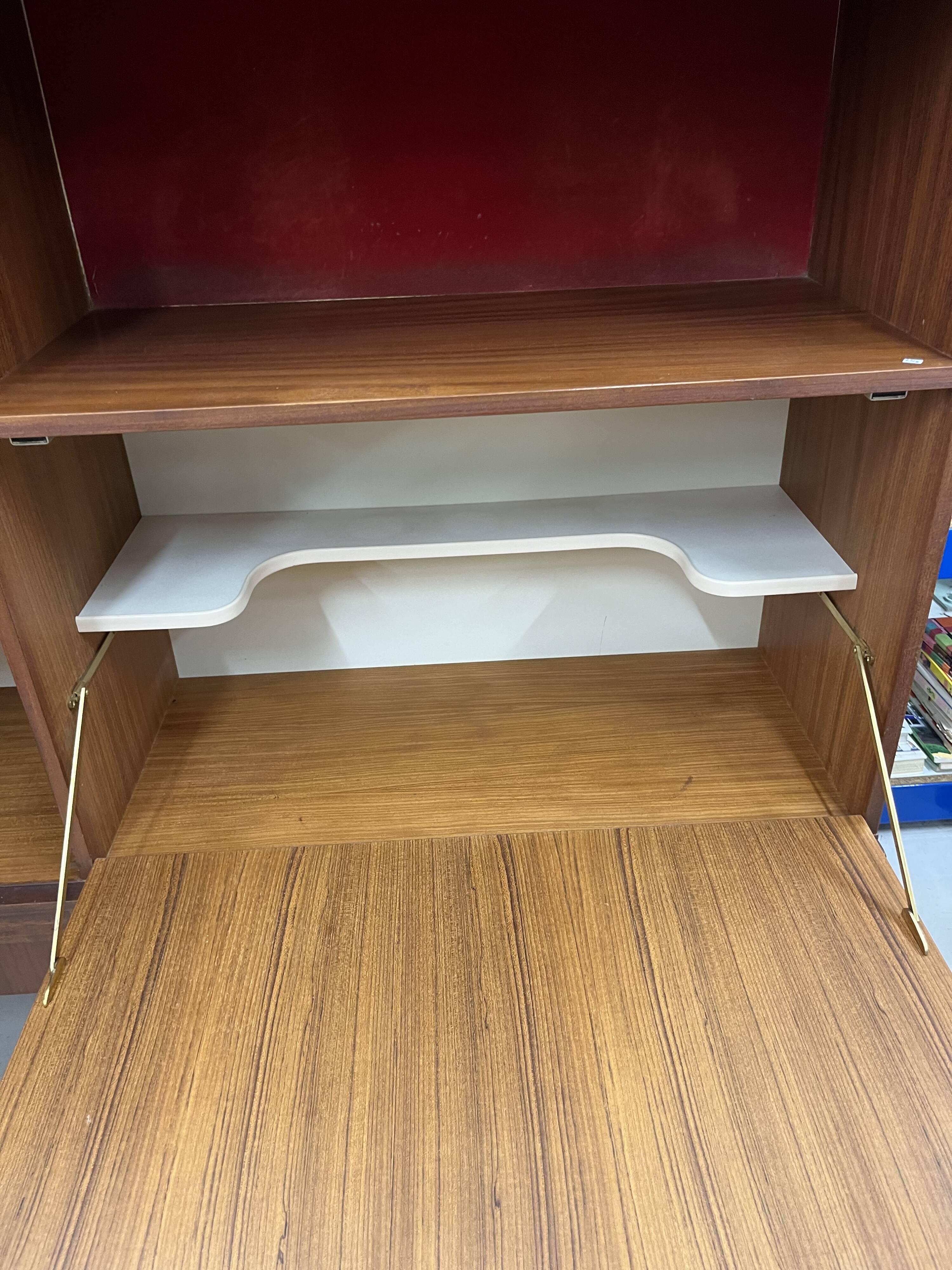 Scandinavian wooden high sideboard – 1960s