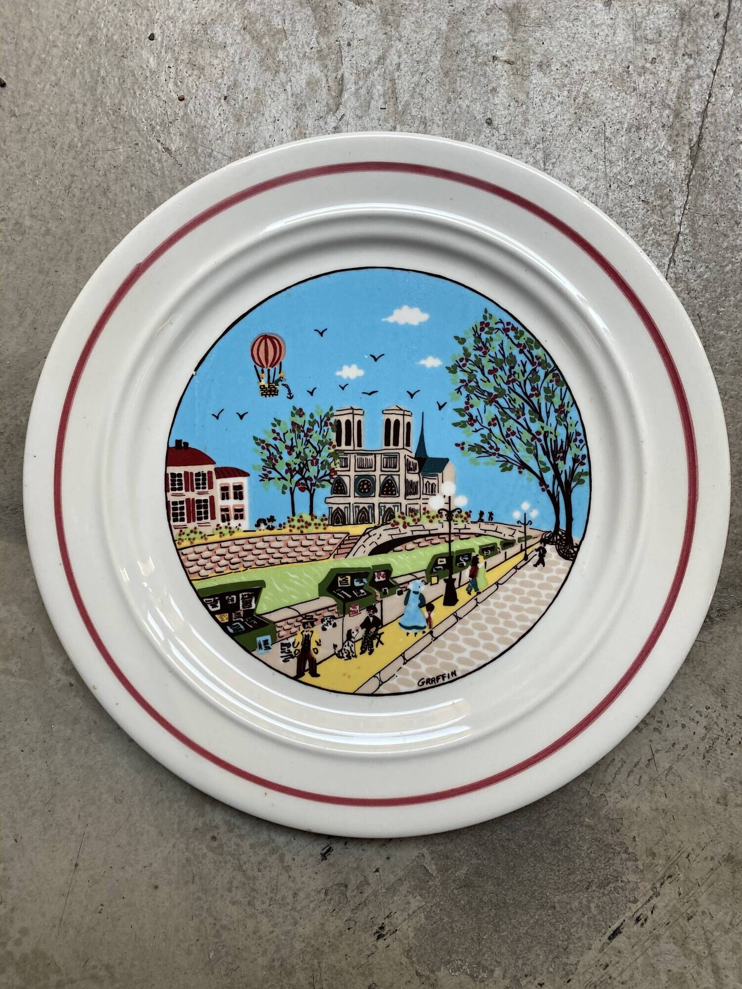 Set of plates Le Fouquet's Italy San Marciano Graffin