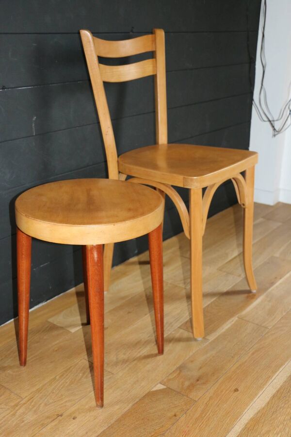 Tabouret Baumann bicolore 462mm