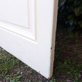 Communication door H219.5xL80cm, old panelled and moulded.