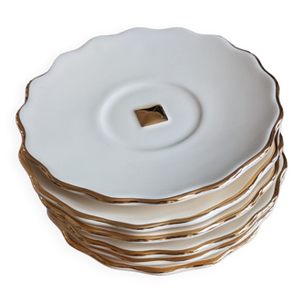 Lot dessert plates Artichoke