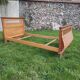 Bed 1 place wood and rattan