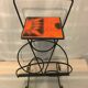 Wrought iron newspaper holder