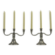 Rare pair of Pewter Candle Holders, Model 224 by GAB Tenn, Sweden, 1932