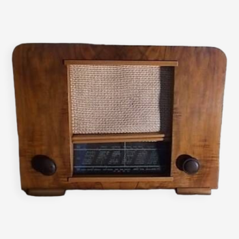Radio TSF vintage, poste radio art déco
