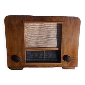 Radio TSF vintage, poste radio art déco