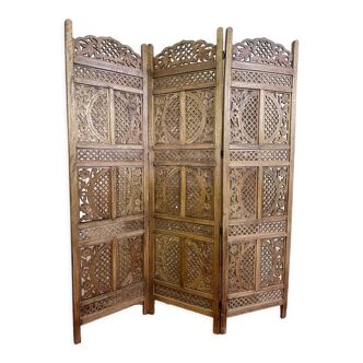 3-panel indian colonial screen