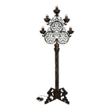 Rare Italian Brutalist floor lamp by Longobard. Italy 1970s